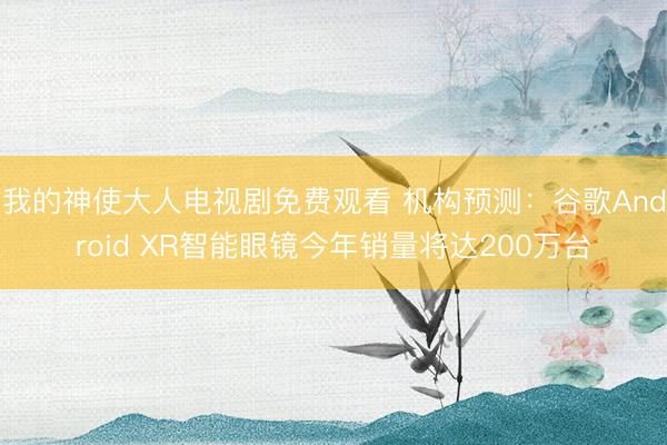 我的神使大人电视剧免费观看 机构预测：谷歌Android XR智能眼镜今年销量将达200万台