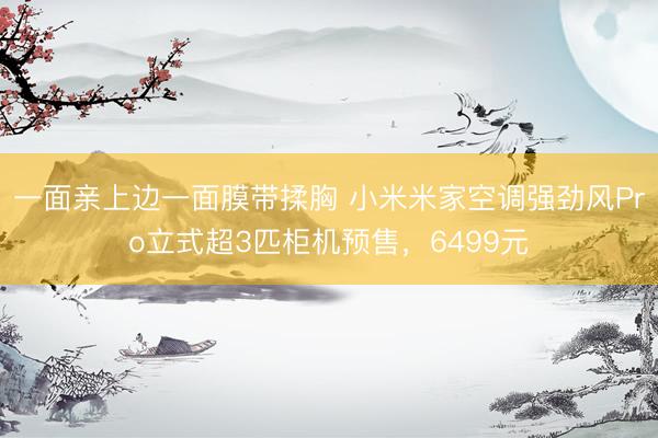 一面亲上边一面膜带揉胸 小米米家空调强劲风Pro立式超3匹柜机预售，6499元