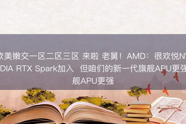 欧美嫩交一区二区三区 来啦 老舅！AMD：很欢悦NVIDIA RTX Spark加入  但咱们的新一代旗舰APU更强